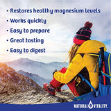 Magnesium Citrate Supplement, Anti-Stress  Drink Mix Powder- Raspberry Lemon, Vegan, Gluten Free and Non-GMO -16 oz