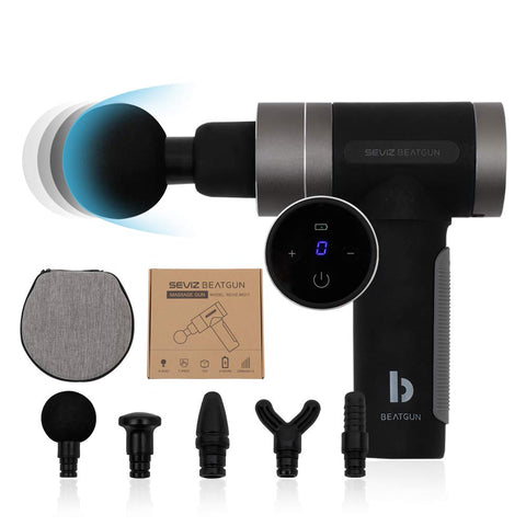 Massage Gun - 6 Heads - Black