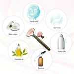 2-IN-1 Electric Jade Roller Facial Massager - Rose Quartz