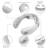 Smart Neck Massager With Heat - White/Gray