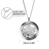 Aromatherapy Locket - Stainless Steel - Maple Leaf