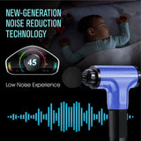Massage Gun - 4 Heads - Blue