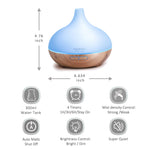 300ml Essential Oil Diffuser - White/Wood Grain