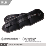 Ankle/Wrist Weight Set of 2 - 5lbs