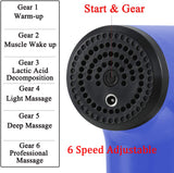 Massage Gun - 4 Heads - Blue