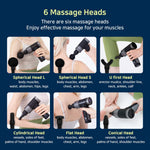 Massage Gun - 6 Heads - Black