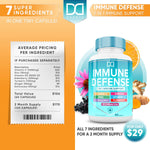 7 in 1 Immune Support Booster Supplement (120 Capsules)