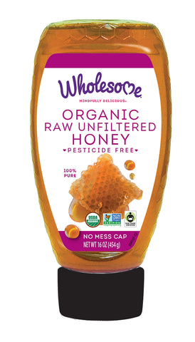 Organic Raw Unfiltered Honey - 16 Ounce