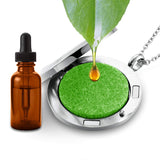 Aromatherapy Locket - Stainless Steel - Maple Leaf