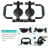 Push Up Bars - M Shape - Cyan