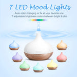 300ml Essential Oil Diffuser - White/Wood Grain