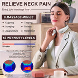 Smart Neck Massager With Heat - White/Gray