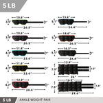 Ankle/Wrist Weight Set of 2 - 5lbs