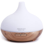300ml Essential Oil Diffuser - White/Wood Grain
