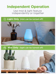 Essential Oil Diffuser With Color Lights - White