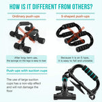 Push Up Bars - M Shape - Cyan