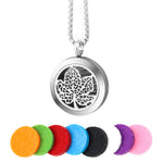 Aromatherapy Locket - Stainless Steel - Maple Leaf