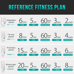 Push Up Bars - M Shape - Cyan