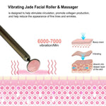 2-IN-1 Electric Jade Roller Facial Massager - Rose Quartz