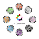 Aromatherapy Locket - Stainless Steel - Maple Leaf