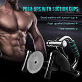 Push Up Bars - M Shape - Cyan