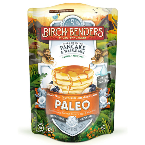 Paleo Pancake & Waffle Mix, Low-Carb, High Protein, High Fiber, Gluten-free, Low Glycemic, Prebiotic, Keto-Friendly, 12 oz